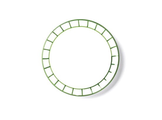 Lunch Plate - Olive Green Fence